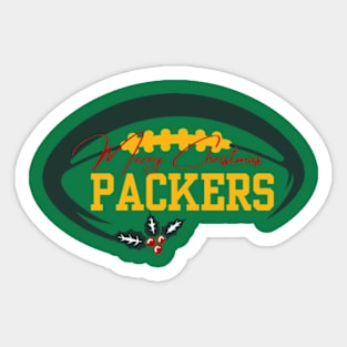 merry christmas packers Sticker